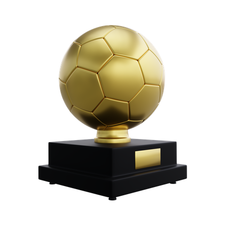 Troféu bola de ouro  3D Icon