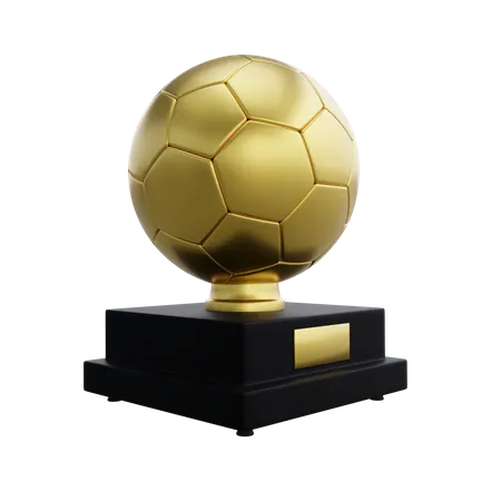 Troféu bola de ouro  3D Icon