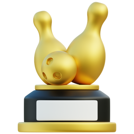 Troféu de boliche  3D Icon