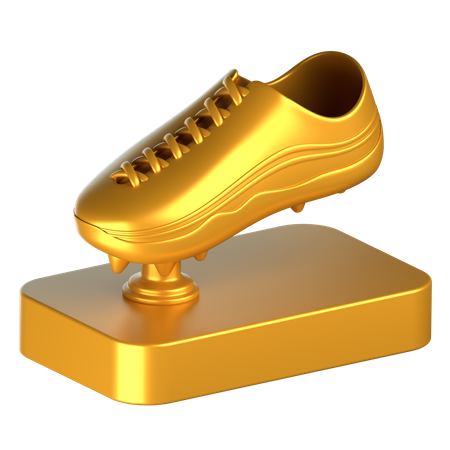 Troféu bota de ouro  3D Icon