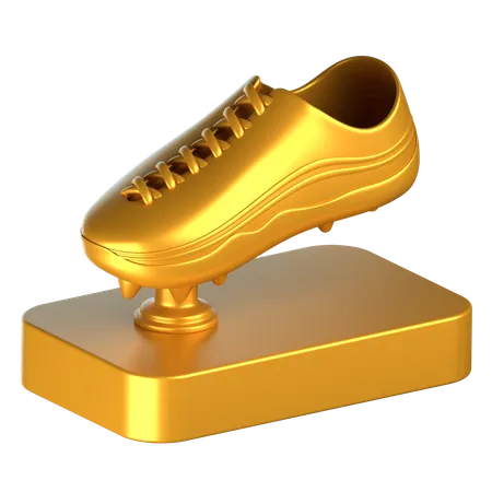 Troféu bota de ouro  3D Icon