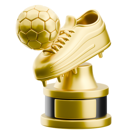 Troféu bota de ouro  3D Icon