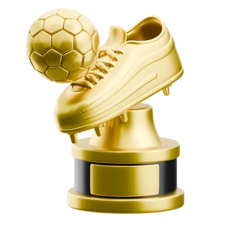 Troféu bota de ouro  3D Icon