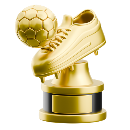 Troféu bota de ouro  3D Icon