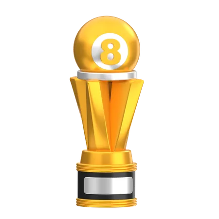 Troféu de bilhar  3D Icon