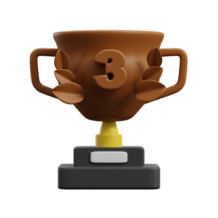 Troféu de bronze  3D Icon