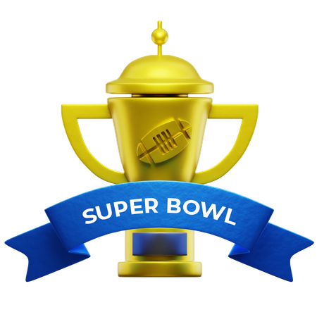 Troféu de campeão do super bowl  3D Icon