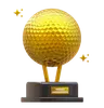 troféu de golfe