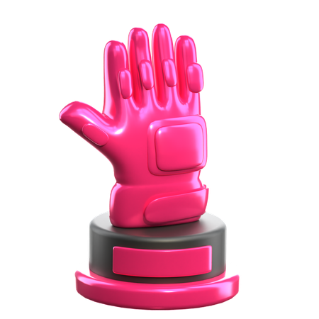Troféu de Melhor Goleiro  3D Icon