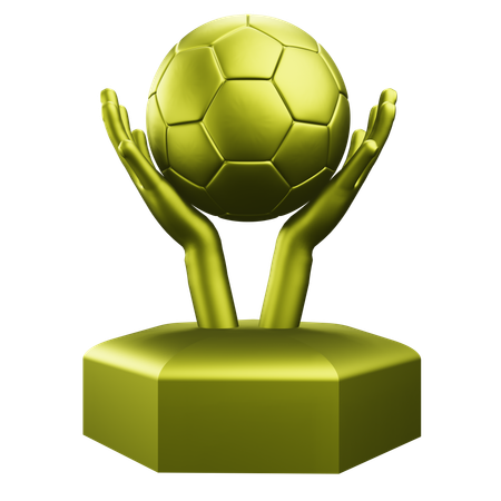 Troféu de melhor goleiro  3D Icon