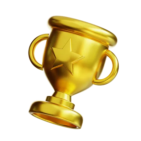 Troféu Ouro  3D Icon