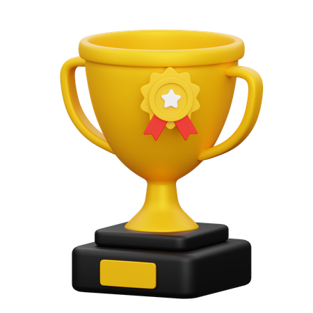 Troféu de Ouro  3D Icon