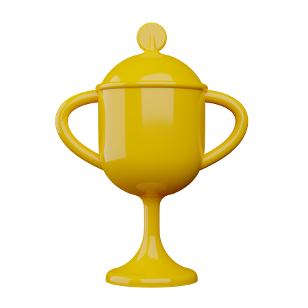 Troféu Ouro  3D Illustration