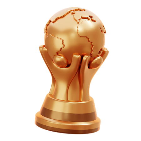 Troféu de ouro da copa do mundo  3D Icon