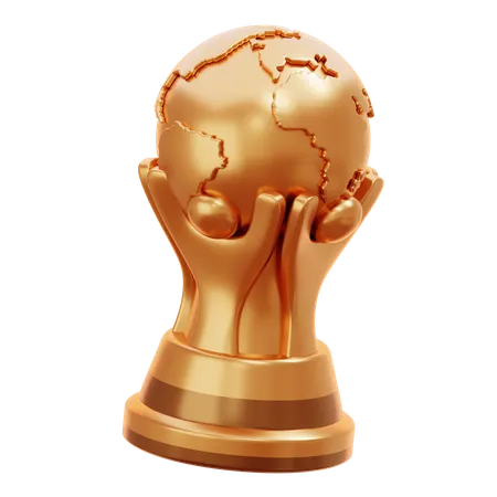 Troféu de ouro da copa do mundo  3D Icon