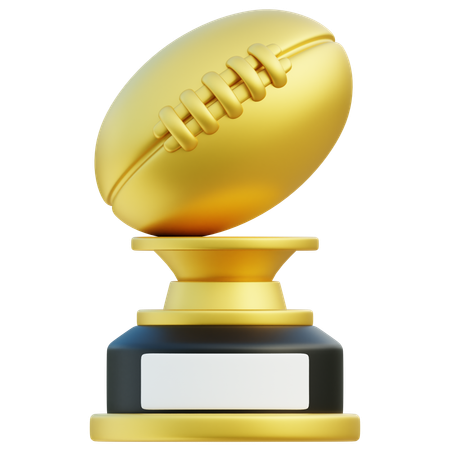 Troféu de rugby  3D Icon