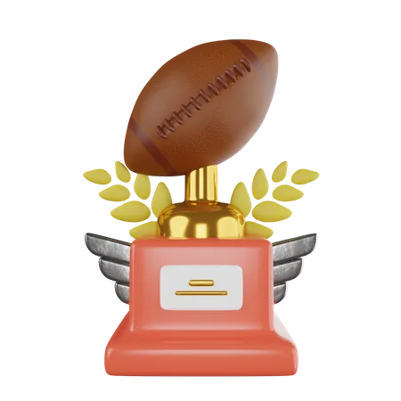 Troféu de rugby  3D Icon