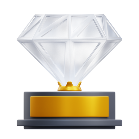 Troféu de diamante  3D Icon