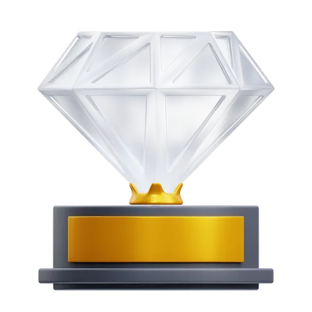 Troféu de diamante  3D Icon