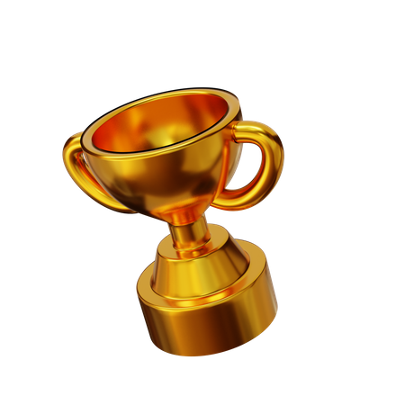 Troféu de Ouro  3D Illustration