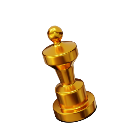 Troféu de Ouro  3D Illustration