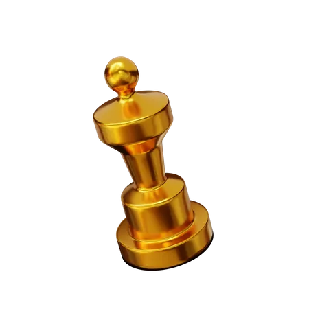 Troféu de Ouro  3D Illustration