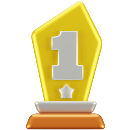 Troféu de Ouro  3D Icon