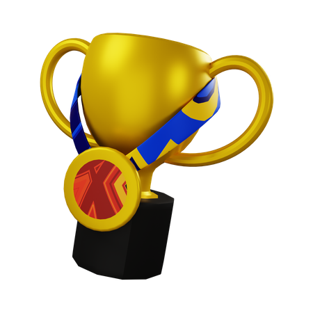 Troféu e Medalha  3D Icon