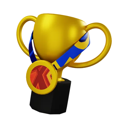 Troféu e Medalha  3D Icon