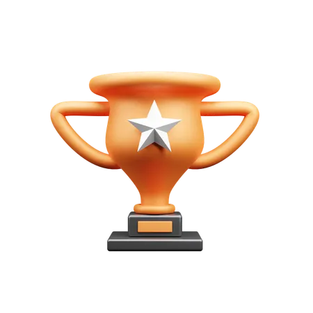 Troféu de educação  3D Icon