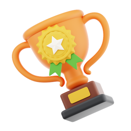 Troféu de educação  3D Icon