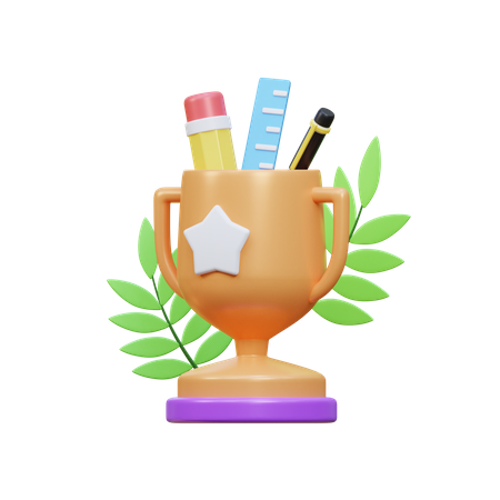 Troféu escolar  3D Icon