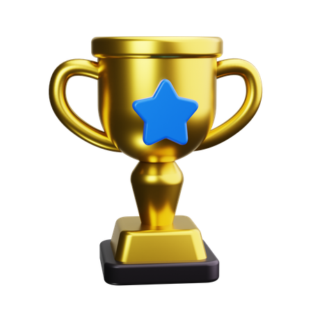 Troféu estrela  3D Icon
