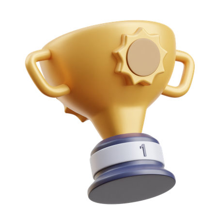 Troféu estrela  3D Icon