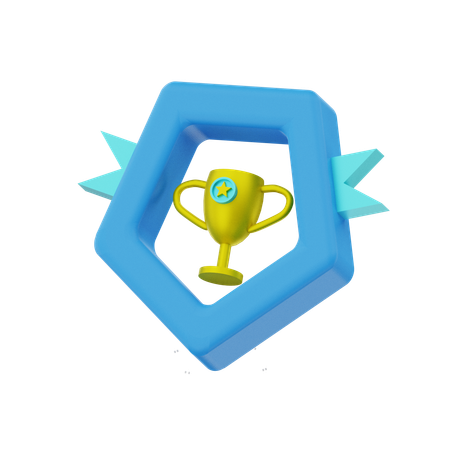 Troféu estrela  3D Icon