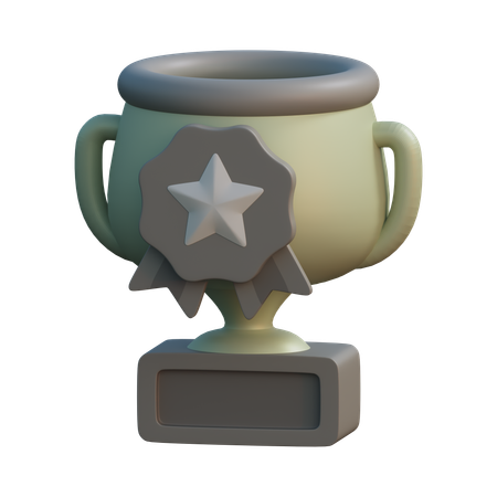 Troféu estrela  3D Icon