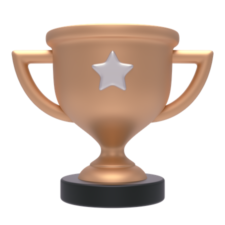 Troféu estrela  3D Icon