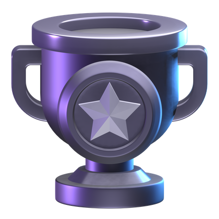 Troféu estrela  3D Icon
