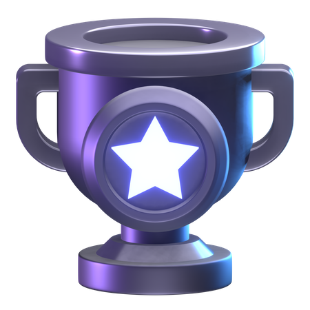 Troféu estrela  3D Icon