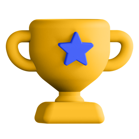Troféu estrela  3D Icon