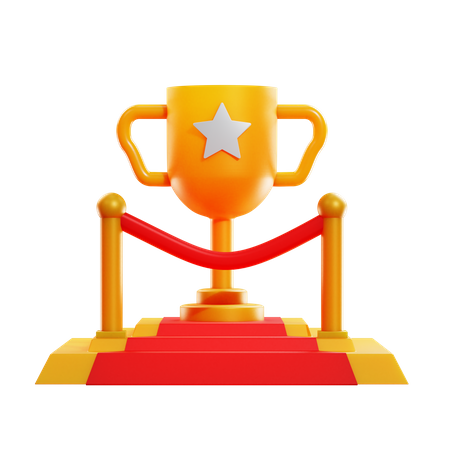 Troféu estrela  3D Icon