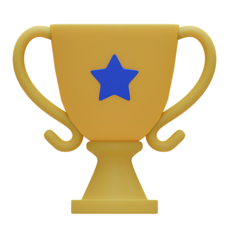 Troféu estrela  3D Icon