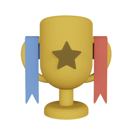 Troféu estrela  3D Icon