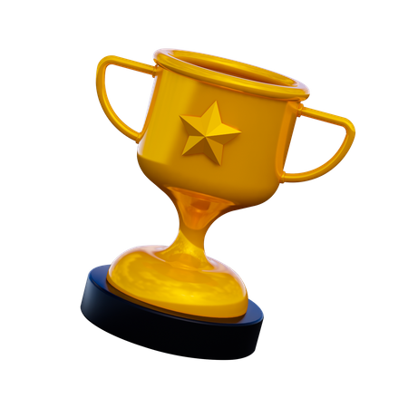 Troféu estrela  3D Icon