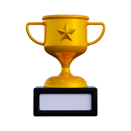 Troféu estrela  3D Icon