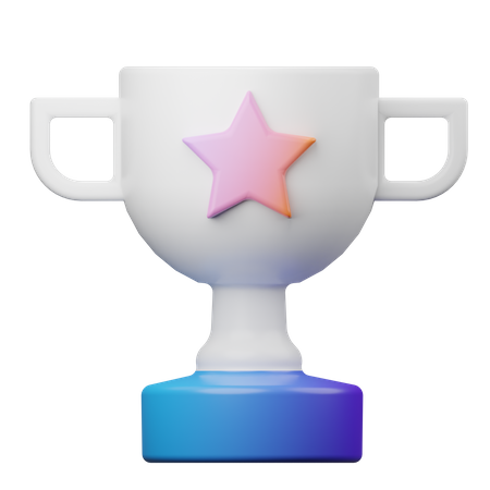 Troféu estrela  3D Icon