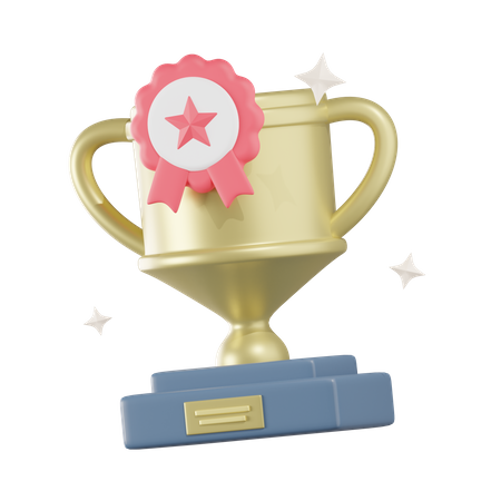Troféu estrela  3D Icon
