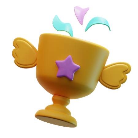 Troféu estrela  3D Icon