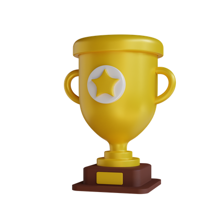 Troféu estrela  3D Icon