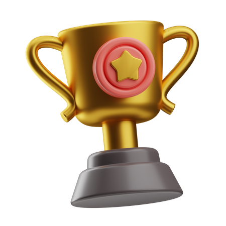 Troféu estrela  3D Icon